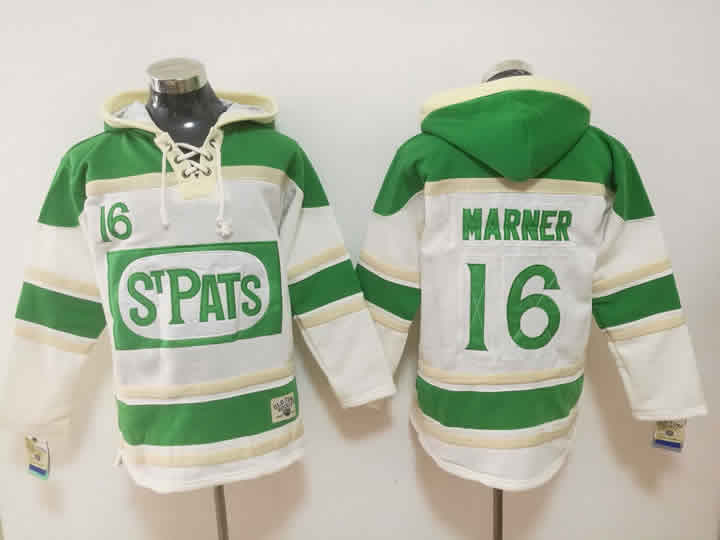 Toronto Maple Leafs #16 Mitchel Marner White St. Patrick's Day All Stitched Hooded Sweatshirt,We sell and wholesale Toronto Maple Leafs #16 Mitchel Marner White St. Patrick's Day All Stitched Hooded Sweatshirt on line form chian!